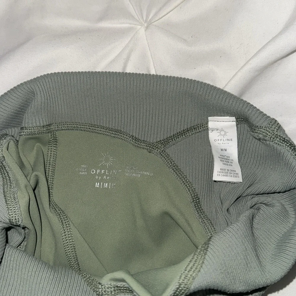 Aerie Olive and Gray Women's Leggings - Picture 2 of 3